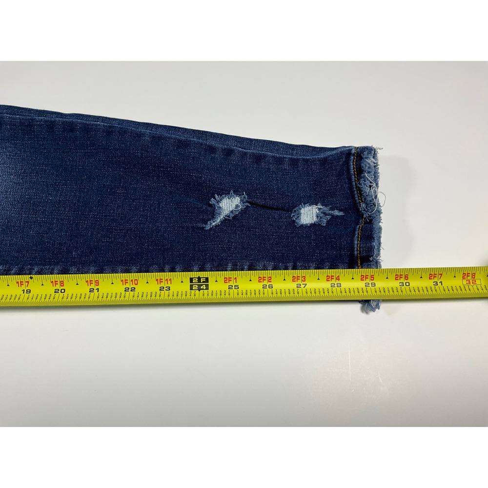 KanCan Mid Rise Ankle Skinny Jeans Distressed KC8376D Blue Size 11/29 - Picture 10 of 16